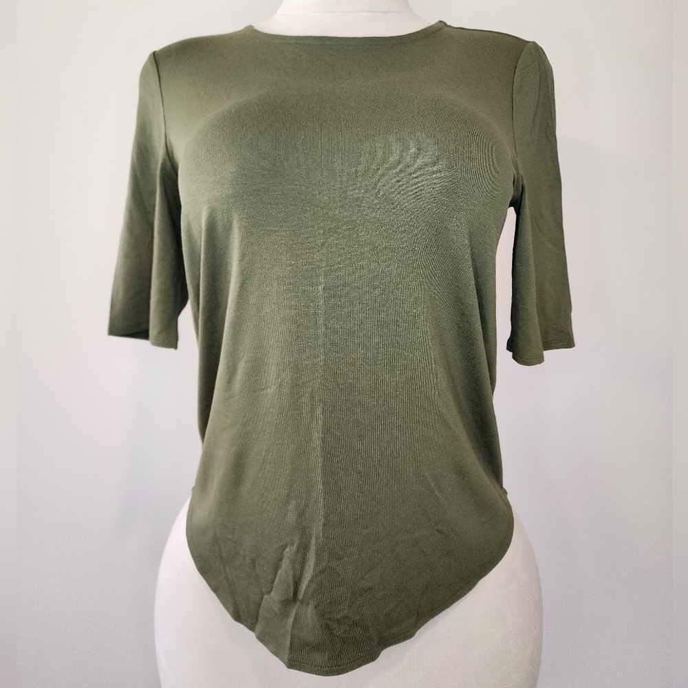 Cupio Cypress Green Cozy Short Sleeved Shirt - Picture 3 of 11